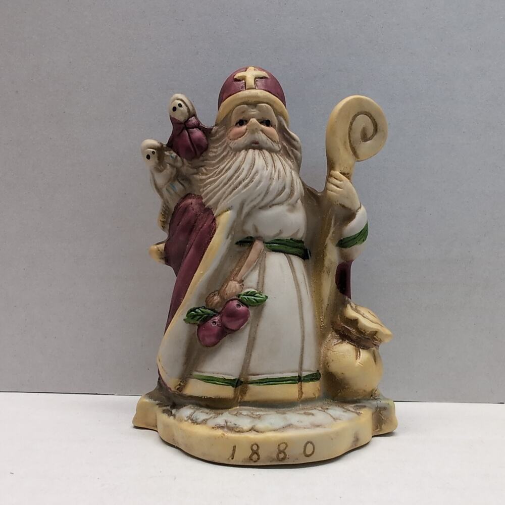 Santa Through the Years 1880 St Nicholas‎ Porcelain Figurine With Box RSVP 1990